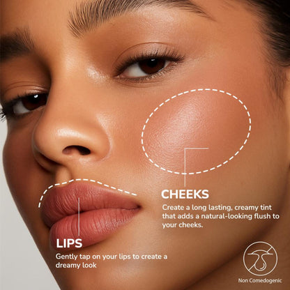 Mila Beauté Baebee Lip & Cheek Tint With Jojoba Oil & Vitamin E Shade - 05 Berry Jam
