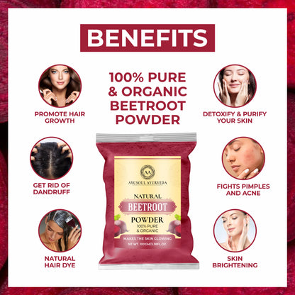 Ayusoul Ayurveda 100% Natural & Pure Beetroot Powder