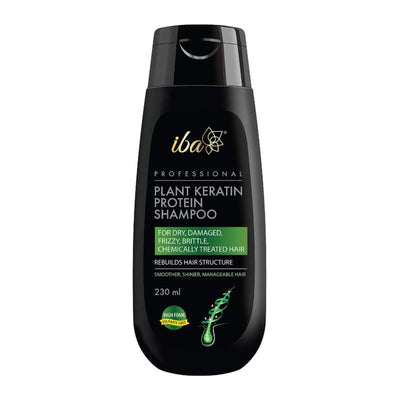 Iba Professional Plant Keratin Protein Shampoo High Foaming Formula For Dry Frizzy Damaged Hair