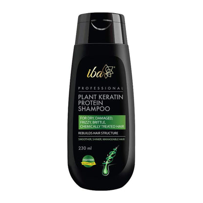 Iba Professional Plant Keratin Protein Shampoo High Foaming Formula For Dry Frizzy Damaged Hair