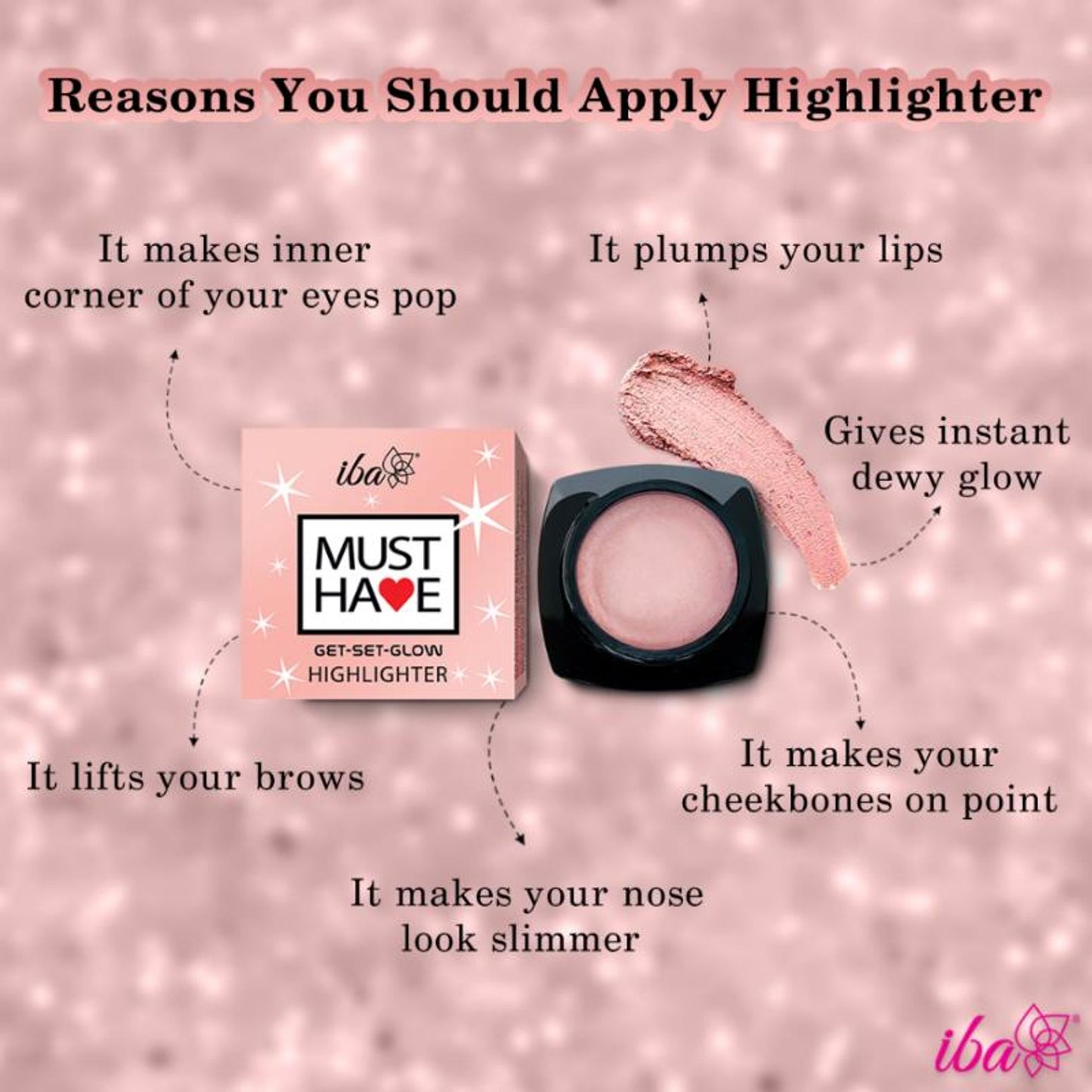 IBA Must Have Get- Set- Glow Highlighter