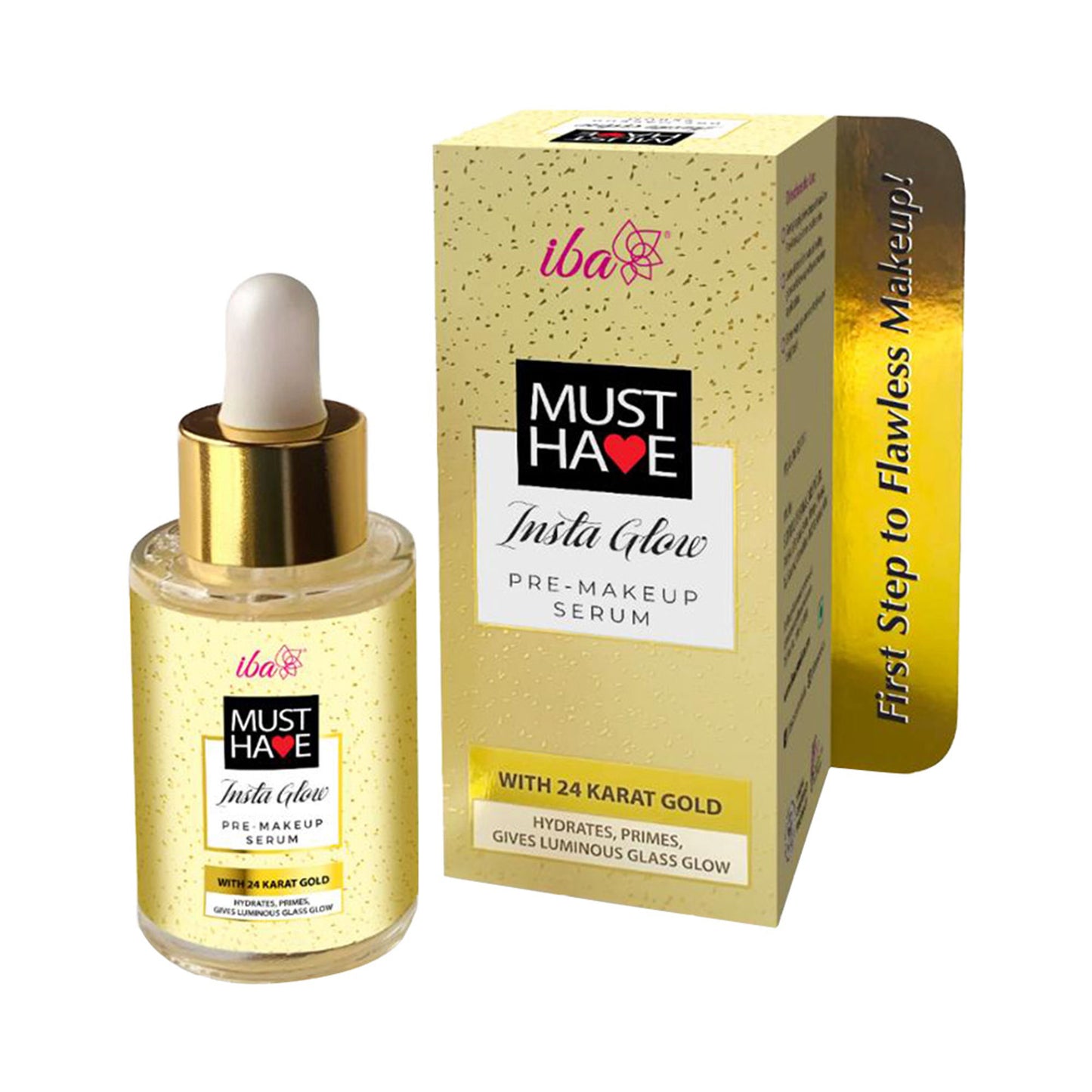IBA Must Have Insta Glow Pre-Makeup Serum With 24 Karat Gold