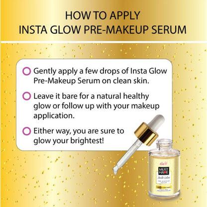 IBA Must Have Insta Glow Pre-Makeup Serum With 24 Karat Gold