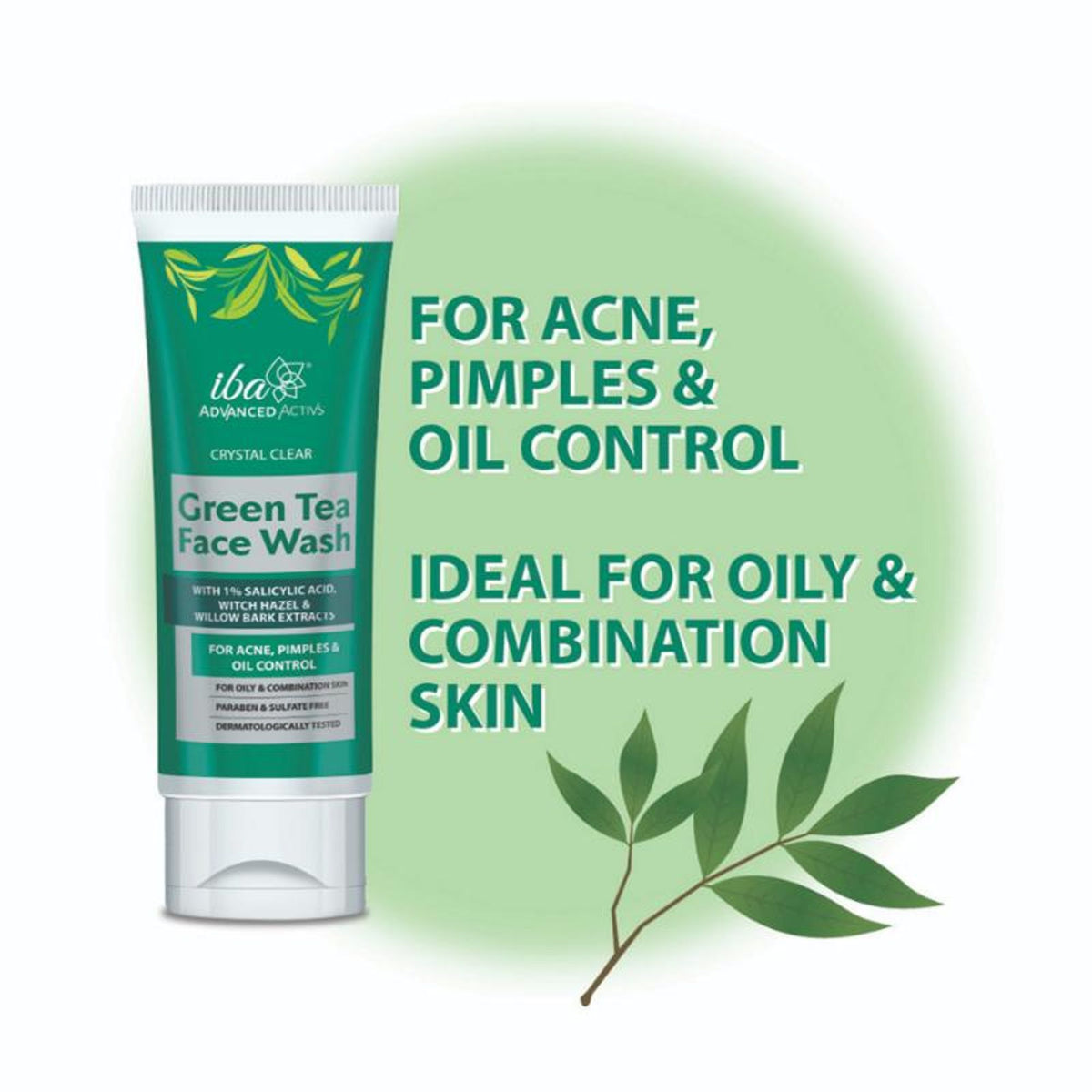IBA Advanced Activs Crystal Clear Green Tea Face Wash