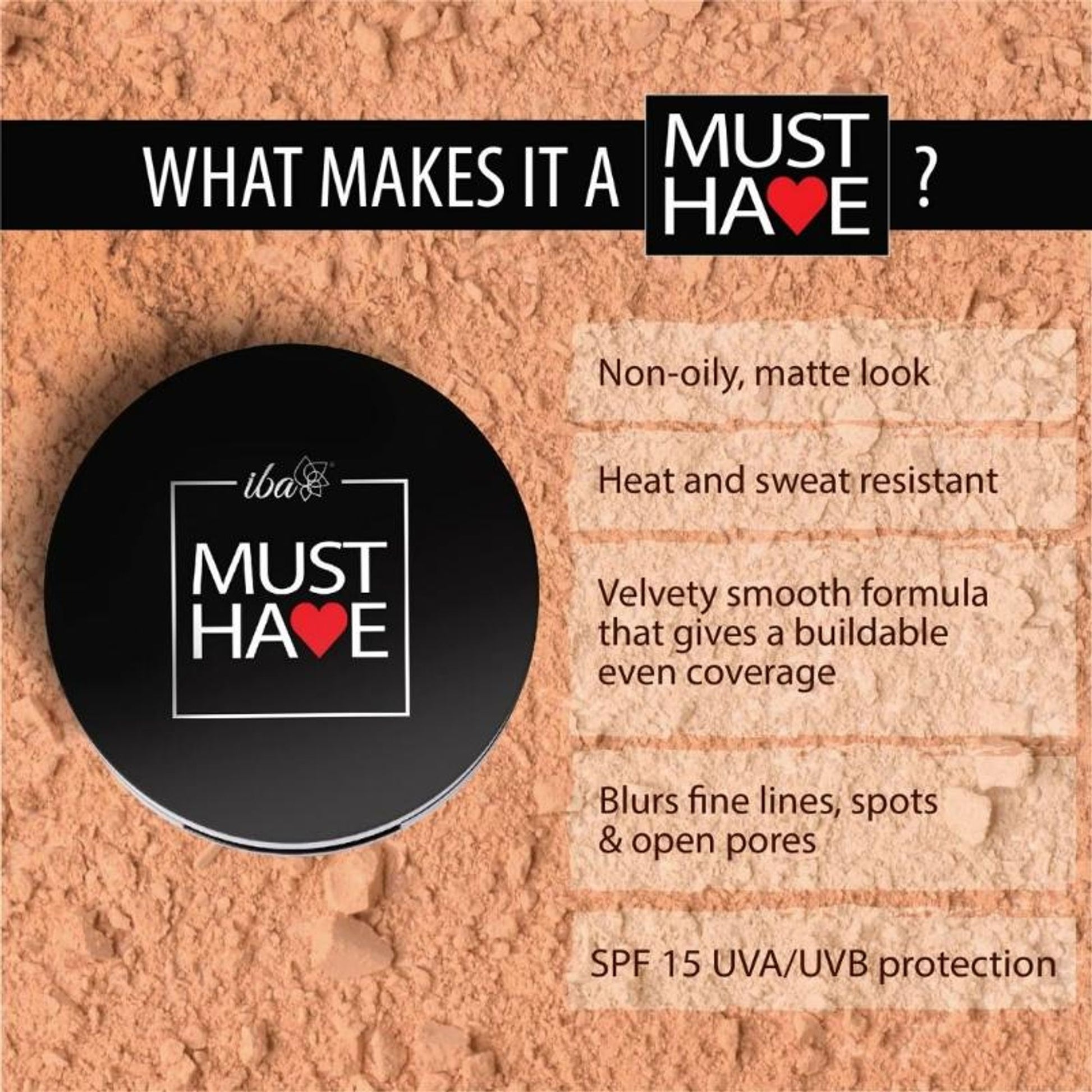 IBA Must Have Velvet Matte Compact - Golden Sand