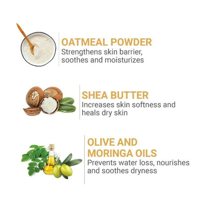 Iba Oatmeal & Shea Creme Body Wash For Softer, Smoother, Nourished Skin