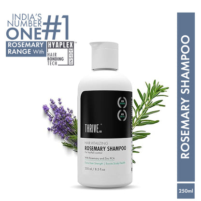 ThriveCo Hair Vitalizing Rosemary Shampoo, Sulphate Free, Hair Fall control, With Hyaplex
