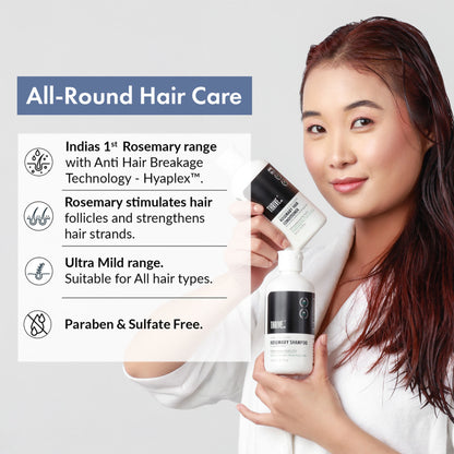 ThriveCo Hair Vitalizing Rosemary Shampoo, Sulphate Free, Hair Fall control, With Hyaplex