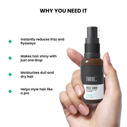 ThriveCo Frizz Tamer Smoothing Hair Oil Serum
