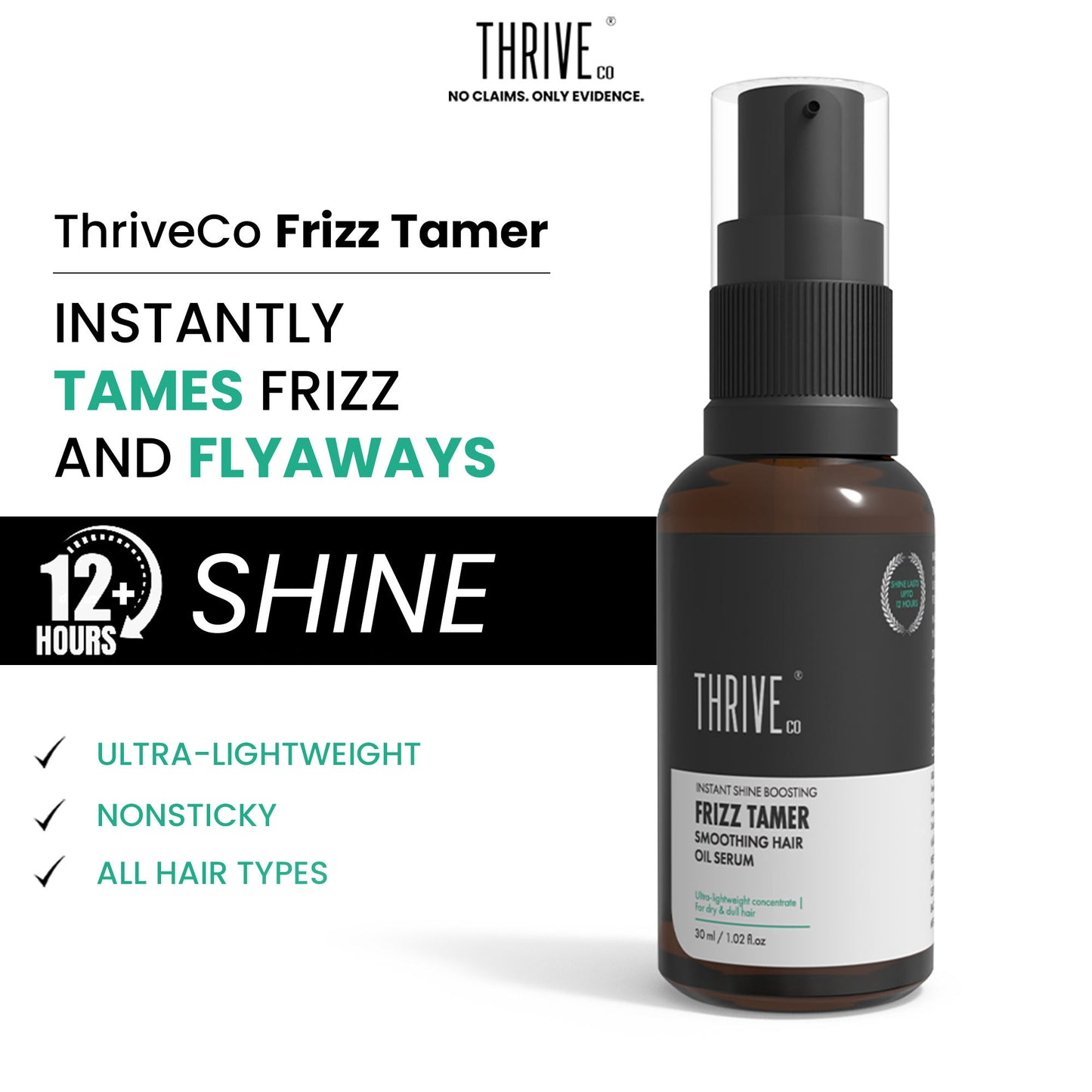 ThriveCo Frizz Tamer Smoothing Hair Oil Serum