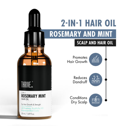 ThriveCo 2-IN-1 Rosemary Mint Scalp & Hair Growth Oil
