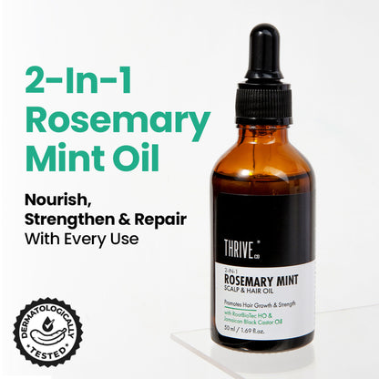 ThriveCo 2-IN-1 Rosemary Mint Scalp & Hair Growth Oil