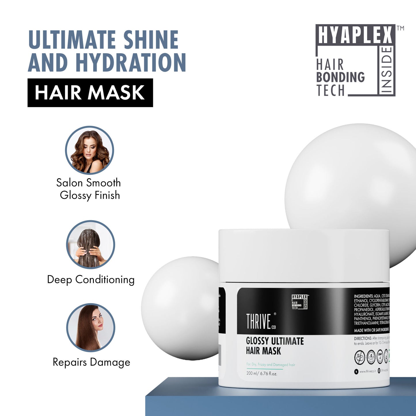 Thriveco Ultimate Hair Mask For Deep Repair & Hydration