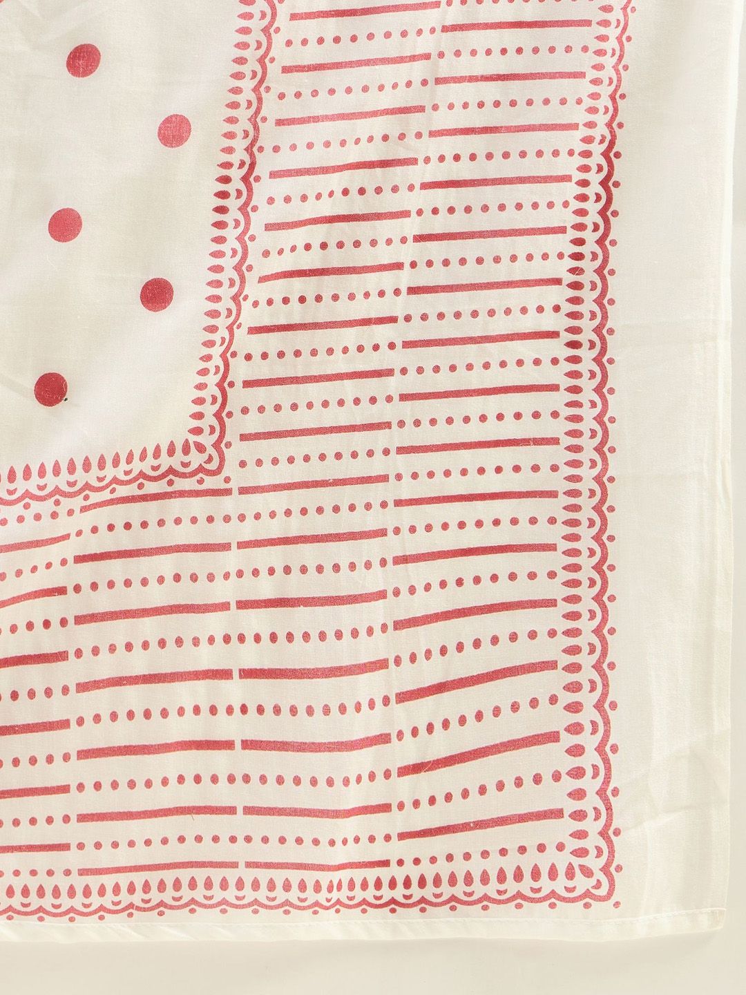 Dhiyona IE Women Printed Panelled Sequinned Pure Cotton Kurta with Trousers & With Dupatta
