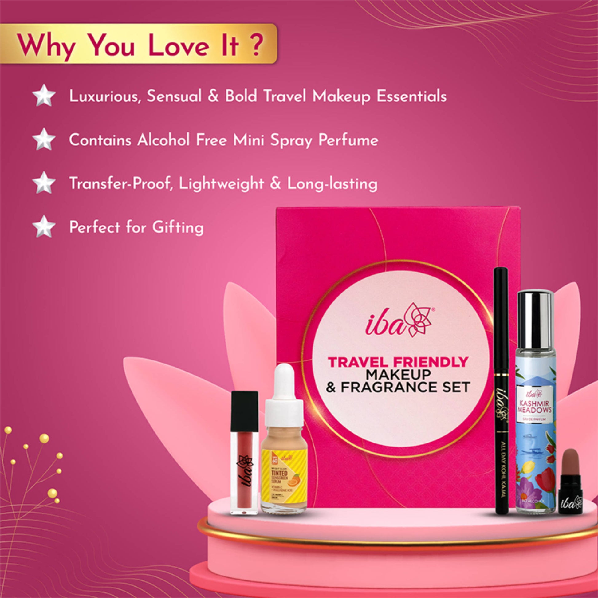 IBA Travel Friendly Makeup & Fragrance Set