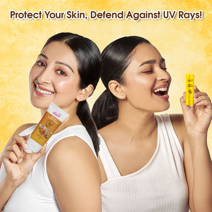 IBA Ubtan Lip Balm + Ubtan Sunscreen Combo