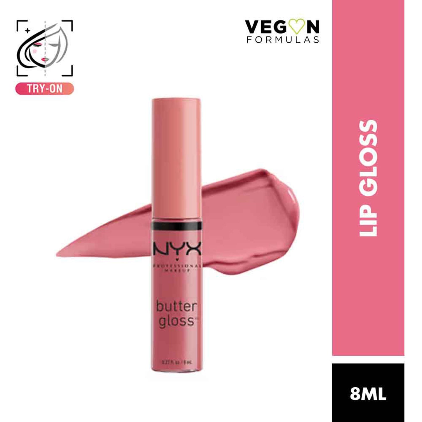 NYX Professional Makeup Butter Gloss - Tiramisu - Angel Food Cake