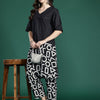 Dhiyona IE Geometric Printed Pure Cotton Kurta with Palazzos
