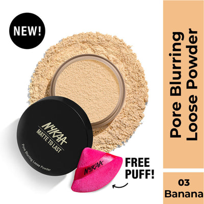 Nykaa Matte to Last Oil Control Loose Setting Powder - Bake, Blur & Set! - Banana 02