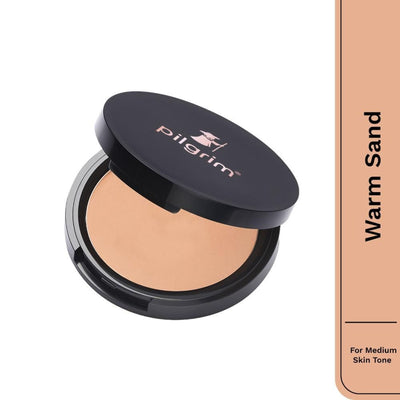 Pilgrim Dream Matte Oil Control and Pore Blurring Compact with Vitamin E - Warm Sand 223
