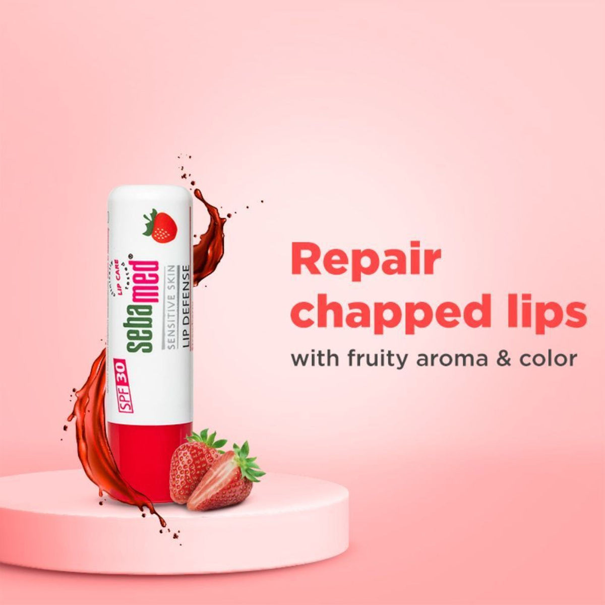 Sebamed Lip balm for dry and chapped lips - Strawberry
