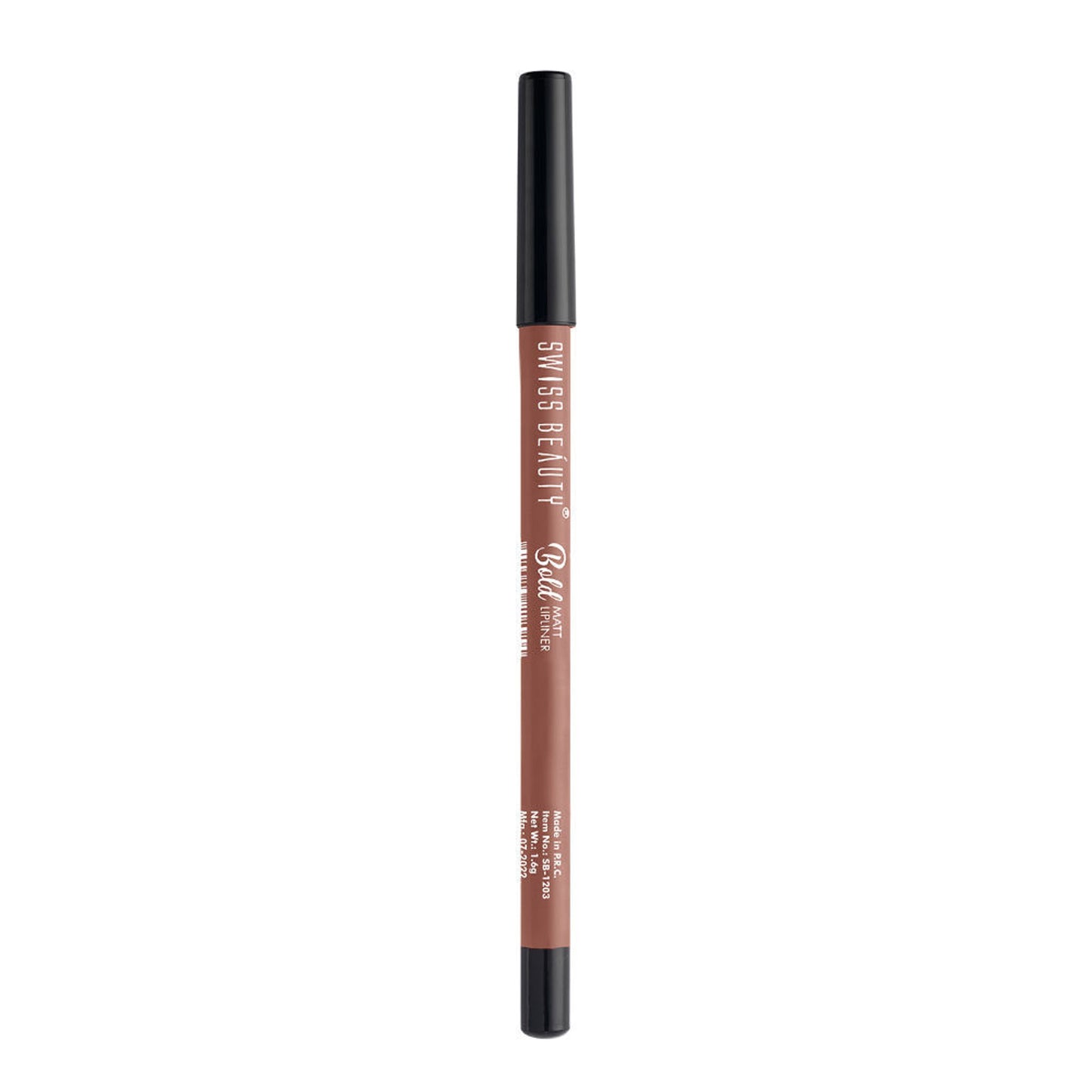 Swiss Beauty Bold Matt Lip Liner Pencil, Long-lasting , Matte Finish , Non-Drying - 3 Choco Nude