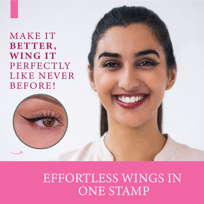 Sanfe Wing In A Wink Eyeliner With Stamp, Waterproof Smudge Proof Eye Liner Liquid Pen