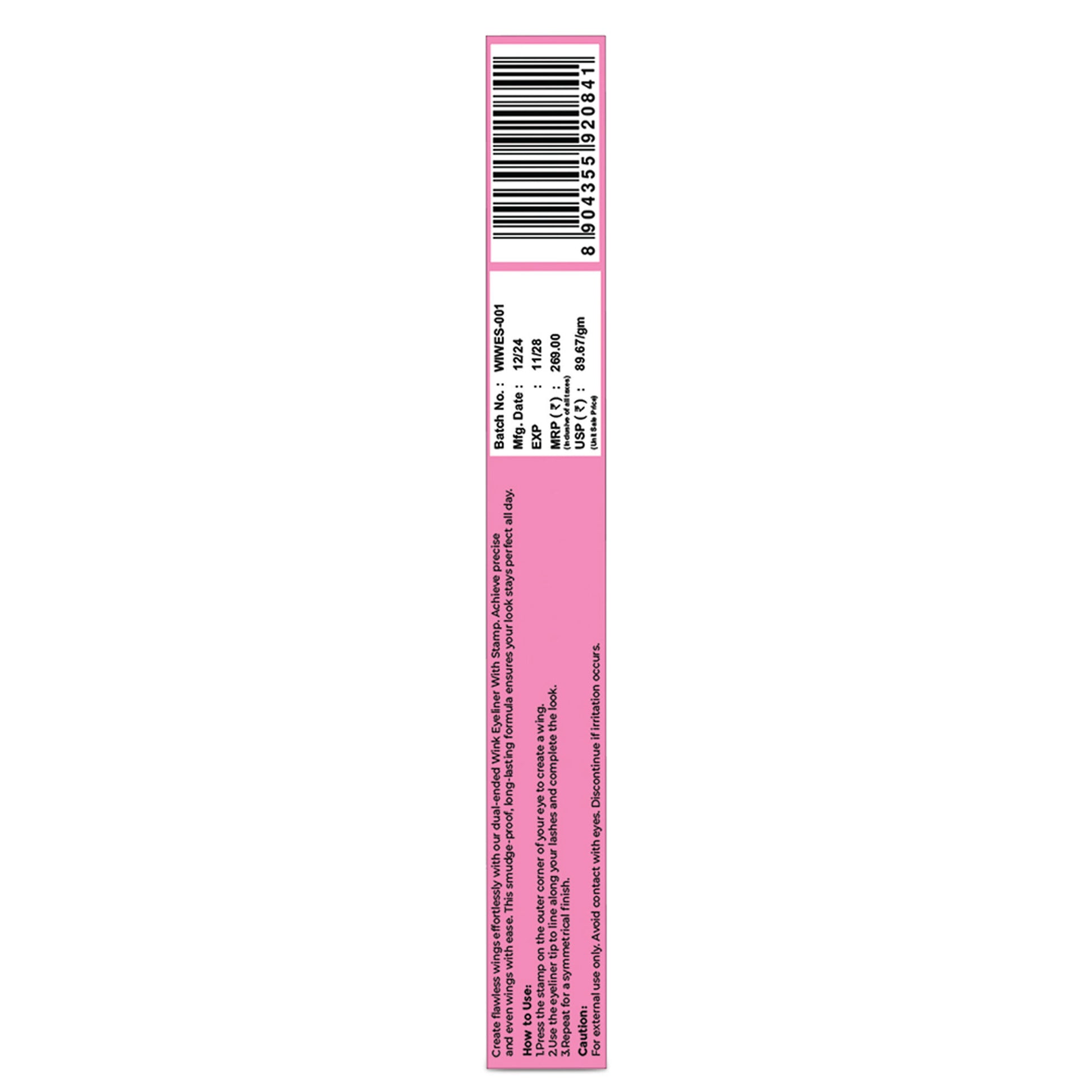 Sanfe Wing In A Wink Eyeliner With Stamp, Waterproof Smudge Proof Eye Liner Liquid Pen