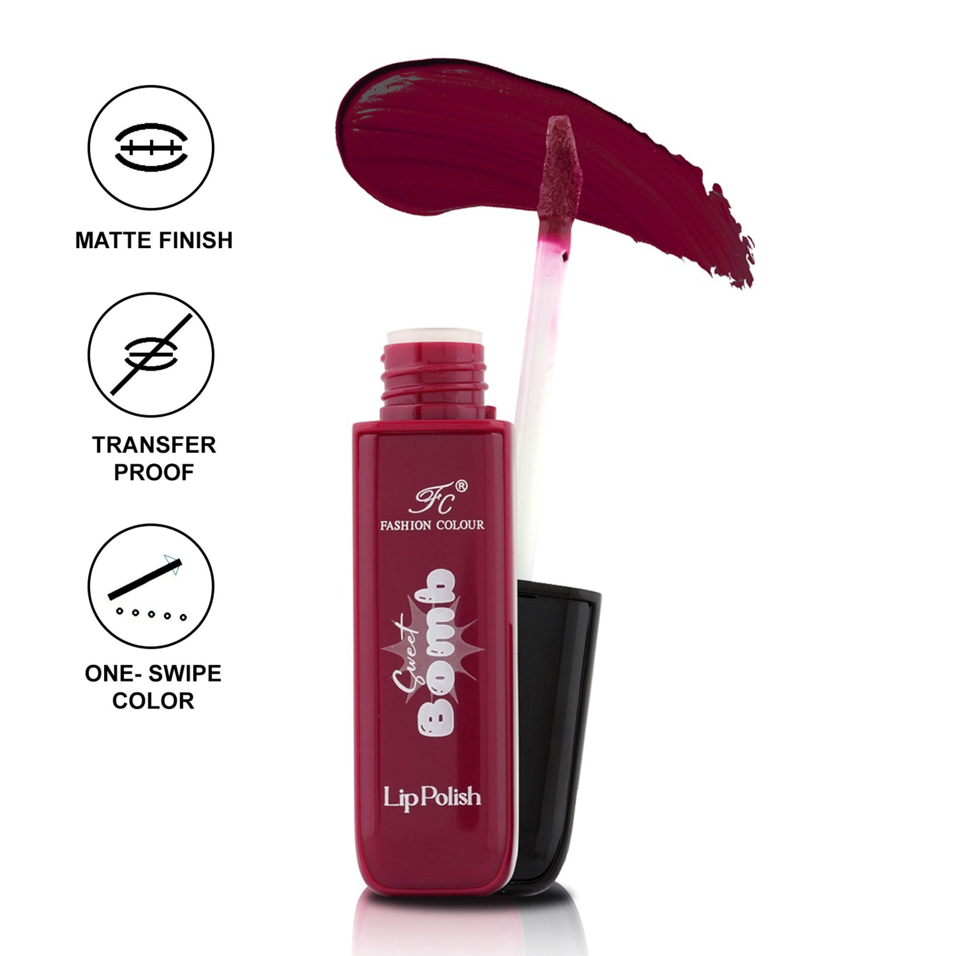FASHION COLOUR Sweet Bomb Lip Gloss - Deep Plum
