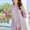 Dhiyona IE Floral Embroidered Pure Cotton Tunic With Trousers Co-Ords