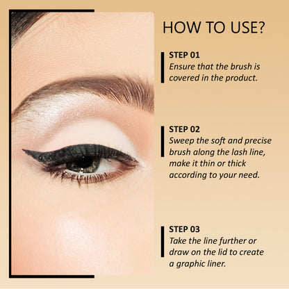 GLAM21 HD Dense Eyeliner - Black