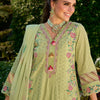 Indyancart IE Women Floral Embroidered Cotton Kurta with Trousers & Dupatta