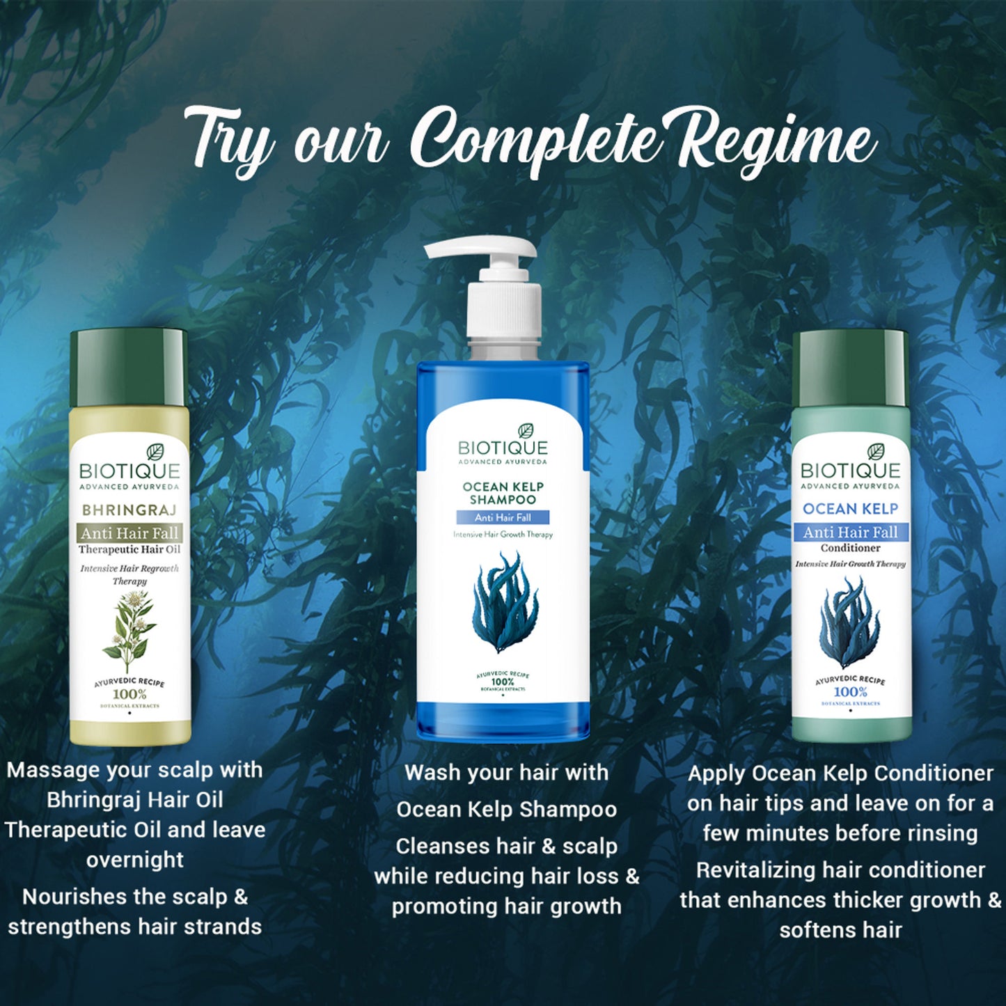 Biotique Bio Kelp Protein Shampoo for Falling Hair Growth Treatment