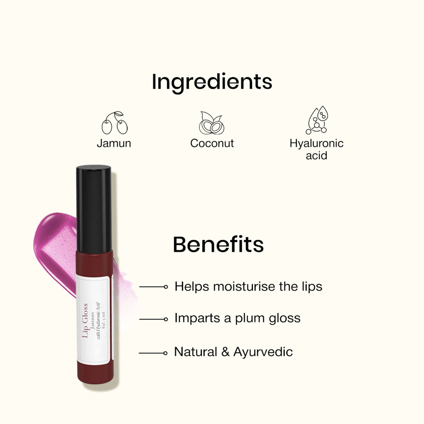 SADHEV Lip Gloss - Jamun