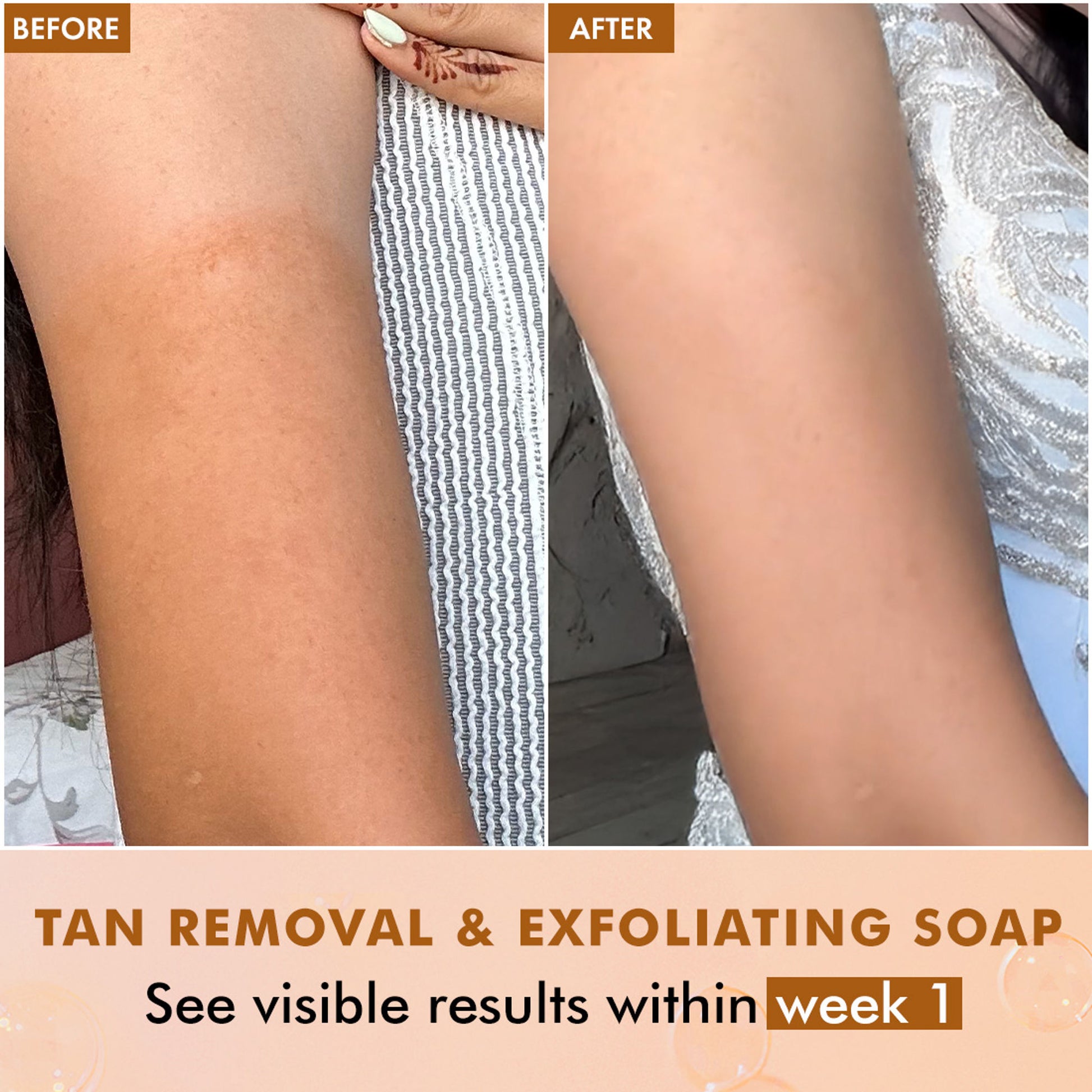 mCaffeine Exfoliating Tan Removal Soap - 1% Salicylic Acid & Lactic Acid - Sweet Caramel Perfume Bar