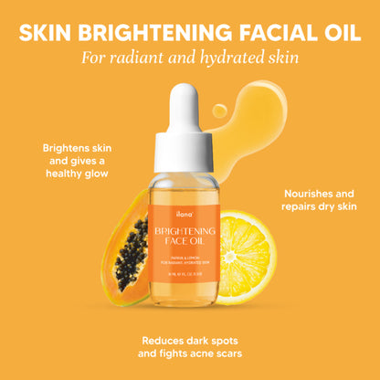Ilana Brightening Face Oil – Papaya & Lemon for Radiant, Hydrated Skin