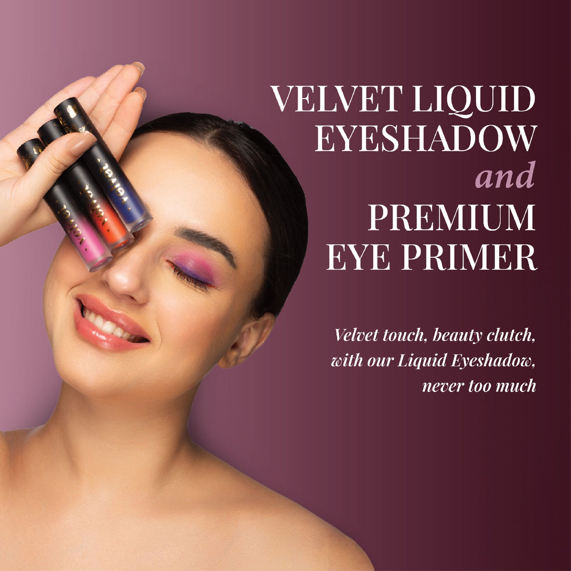 Aflairza Premium Velvet Liquid Eyeshadow & Eye Primer - Black Grapes