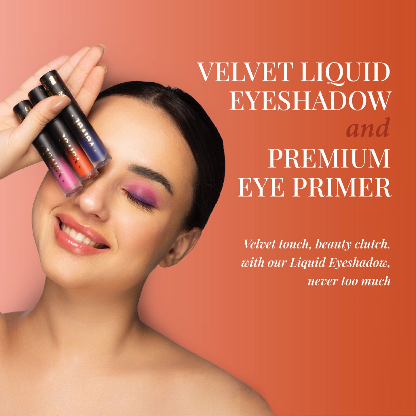 Aflairza Premium Velvet Liquid Eyeshadow & Eye Primer - Orange