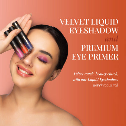 Aflairza Premium Velvet Liquid Eyeshadow & Eye Primer - Orange