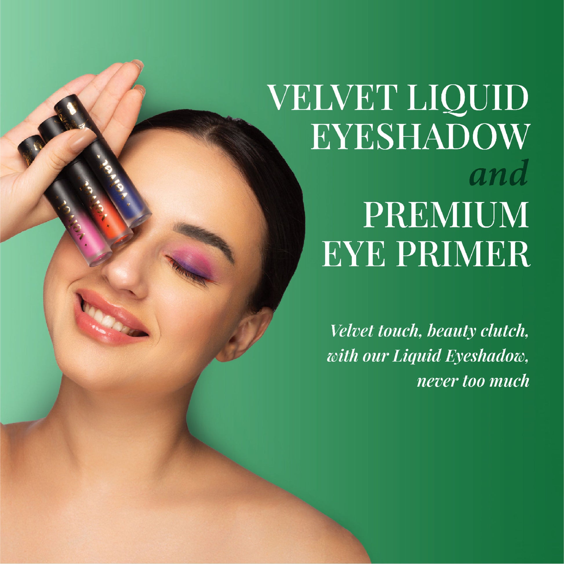 Aflairza Premium Velvet Liquid Eyeshadow & Eye Primer - Green