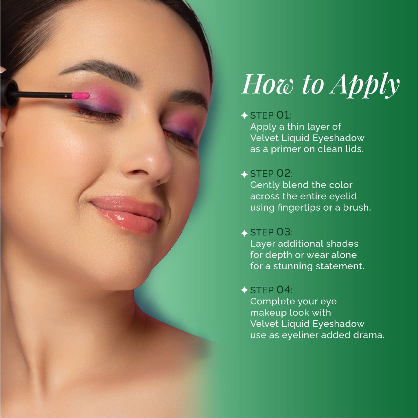 Aflairza Premium Velvet Liquid Eyeshadow & Eye Primer - Green