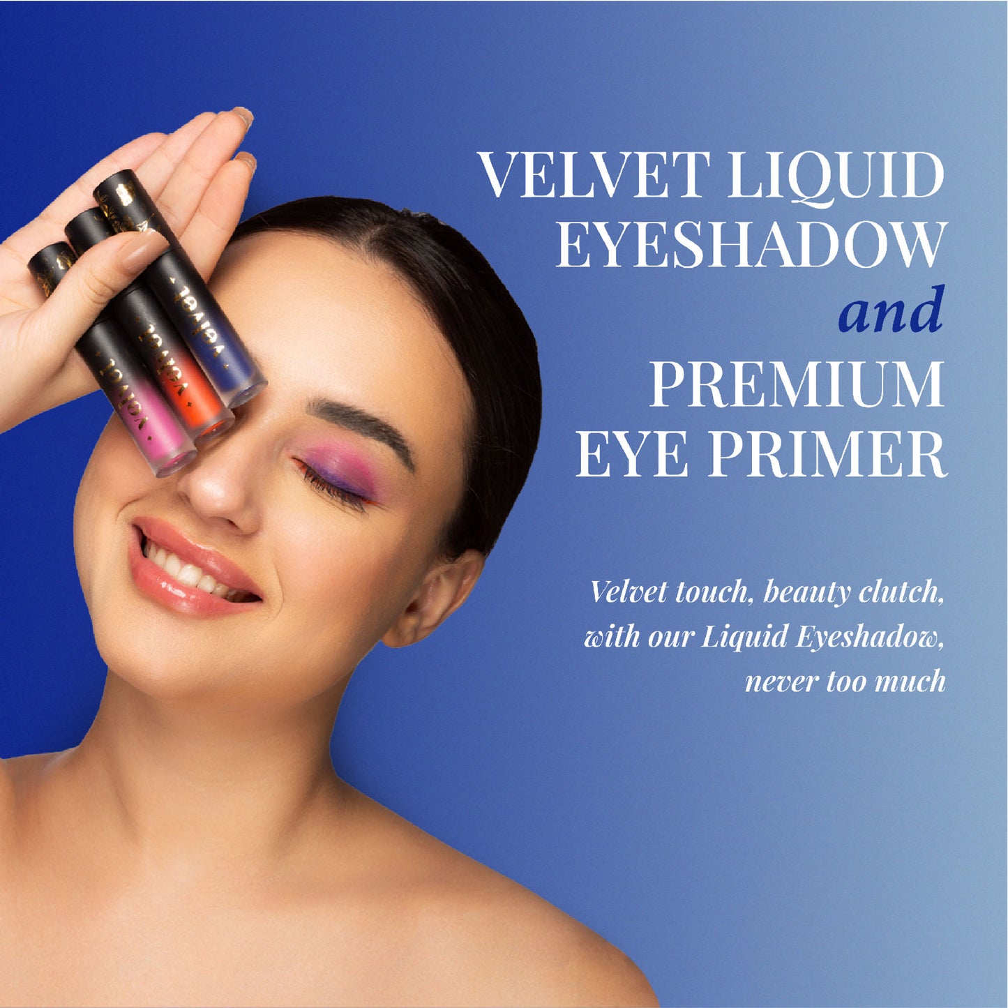 Aflairza Premium Velvet Liquid Eyeshadow & Eye Primer - Blue