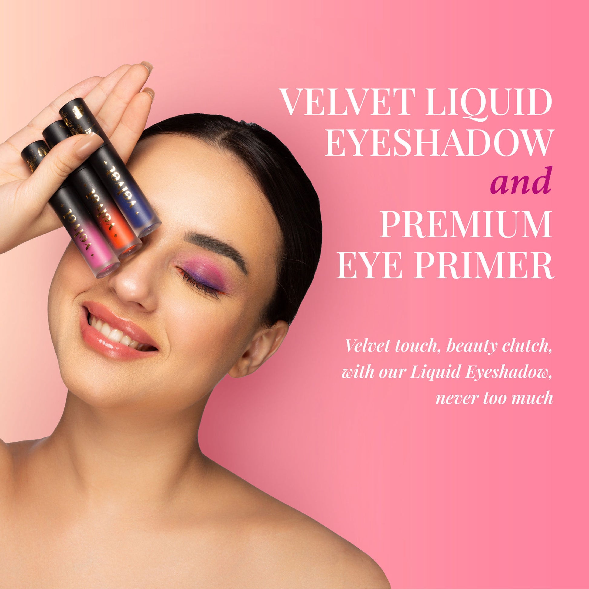 Aflairza Premium Velvet Liquid Eyeshadow & Eye Primer - Pink