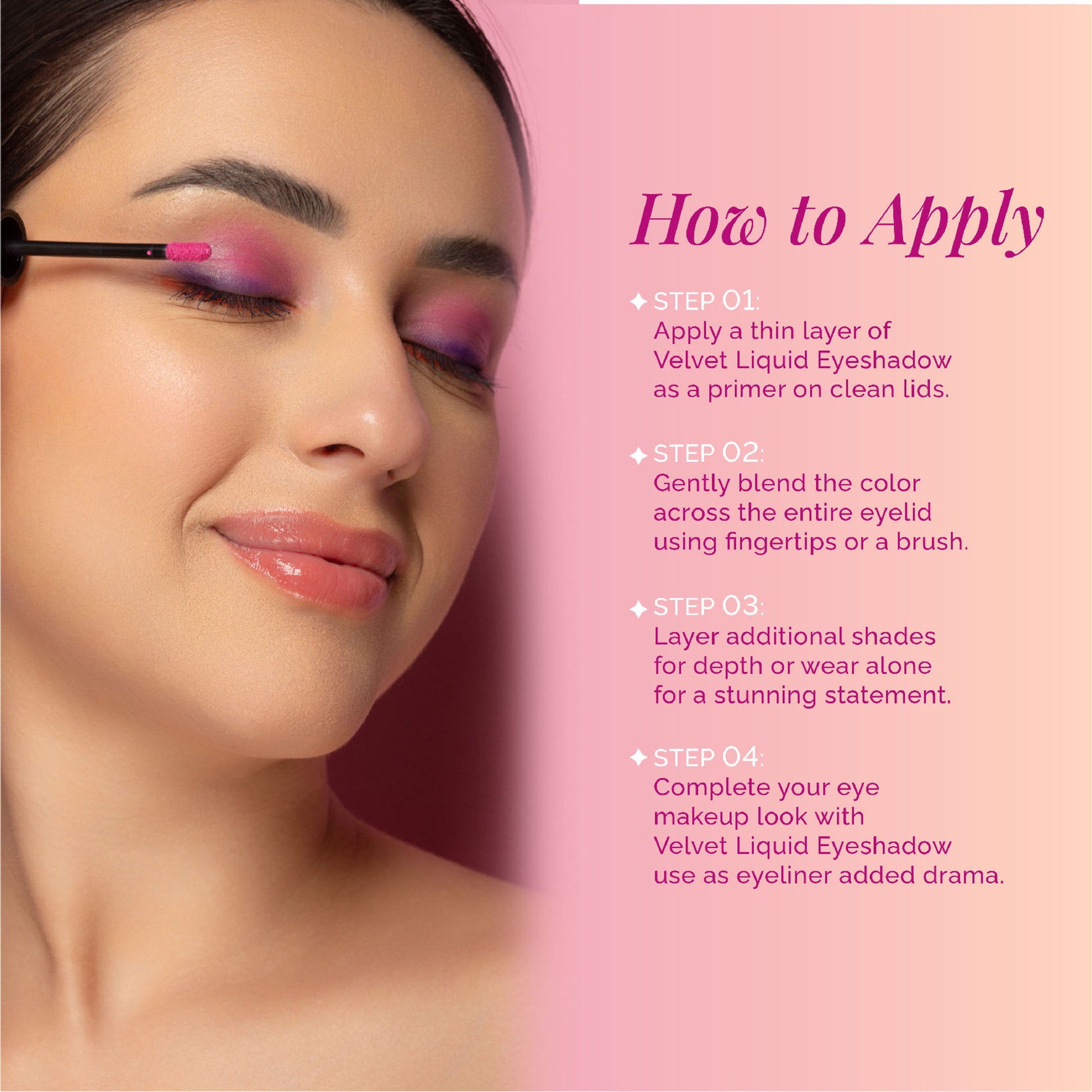 Aflairza Premium Velvet Liquid Eyeshadow & Eye Primer - Pink