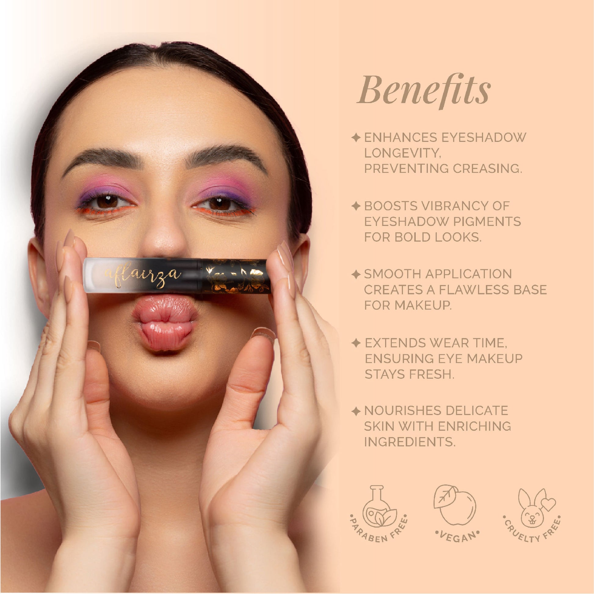 Aflairza Premium Velvet Liquid Eyeshadow & Eye Primer - Off White