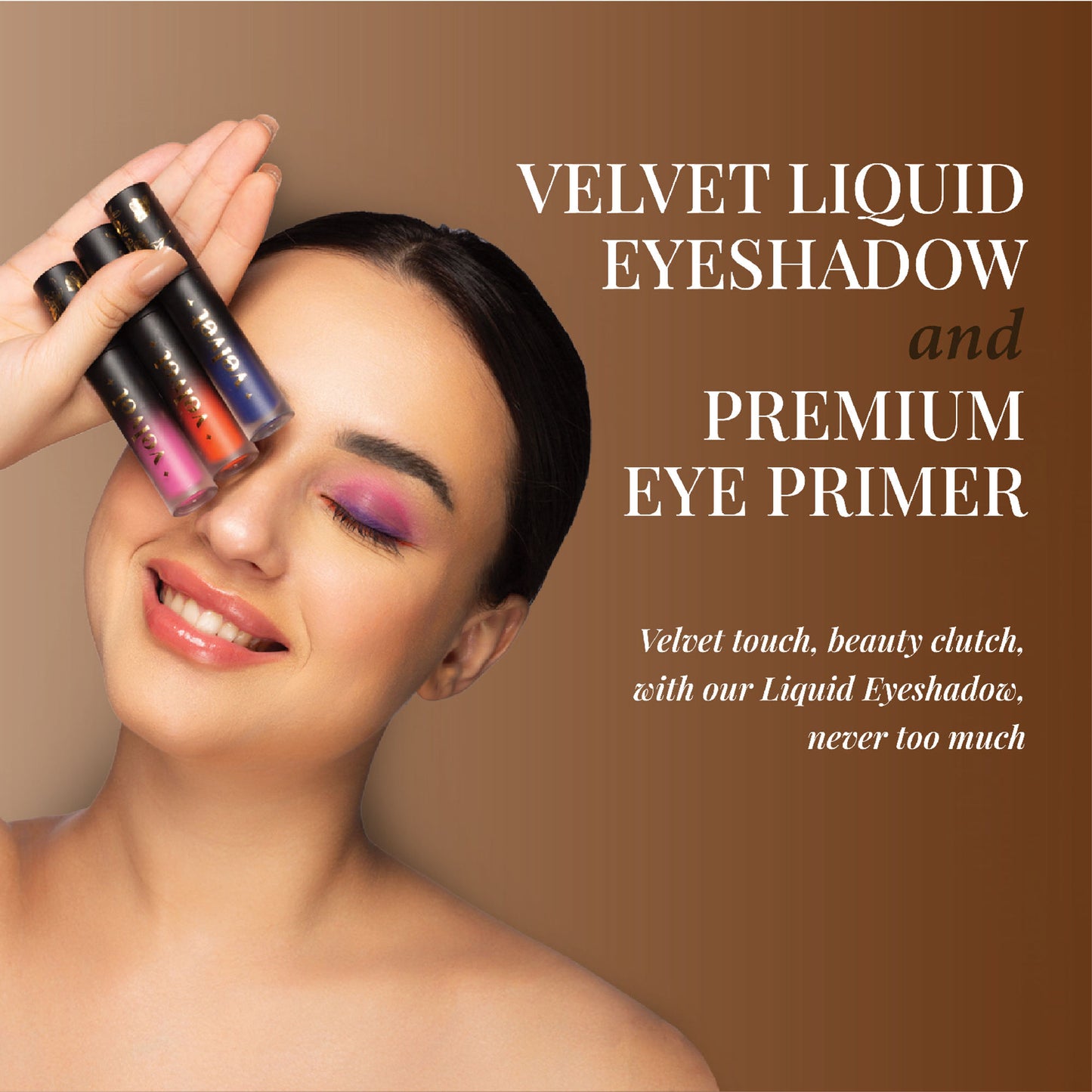 Aflairza Premium Velvet Liquid Eyeshadow & Eye Primer - Brown