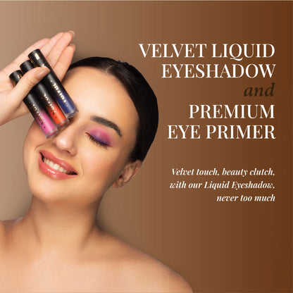 Aflairza Premium Velvet Liquid Eyeshadow & Eye Primer - Brown