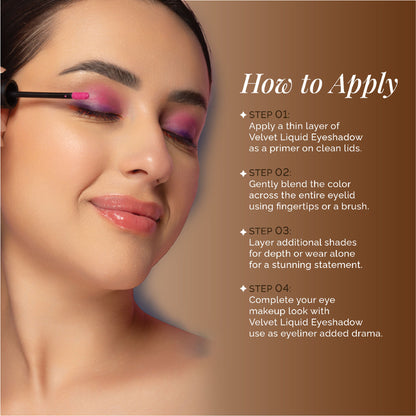 Aflairza Premium Velvet Liquid Eyeshadow & Eye Primer - Brown