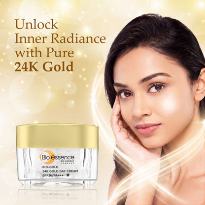 Bio-essence 24K Gold Day Cream SPF25 PA+++, Niacinamide, Sun Protection Face Moisturiser