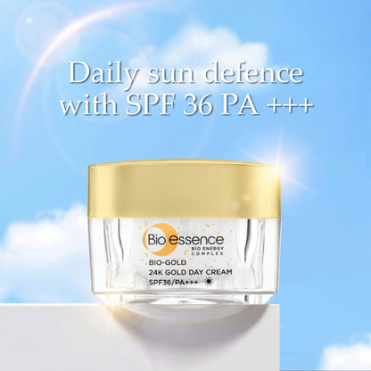 Bio-essence 24K Gold Day Cream SPF25 PA+++, Niacinamide, Sun Protection Face Moisturiser